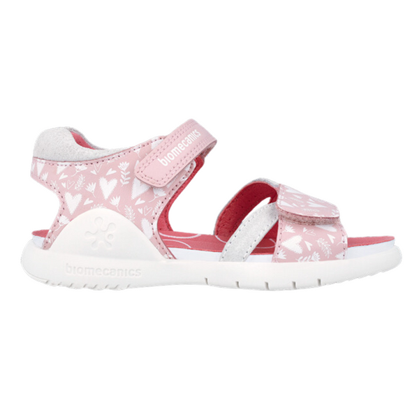 Sandalia Niña Velcro Corazones Biomecanics