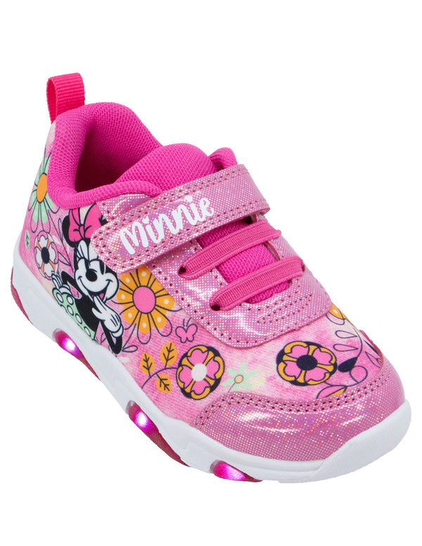 Tenis Niña Minnie Velcro Con Luces Georgie Boy