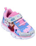 Tenis Niña Frozen Velcro Con Luces Georgie